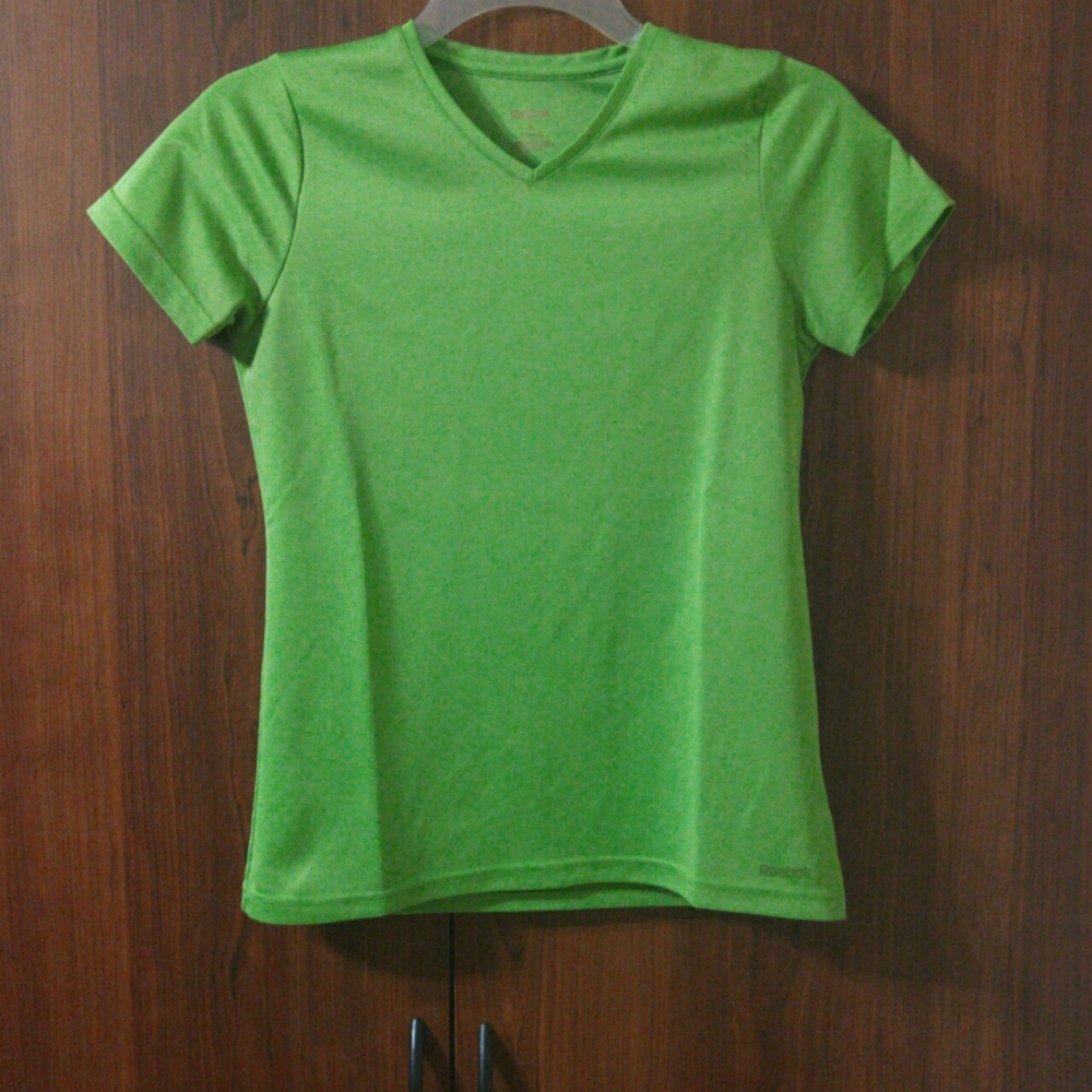 Reebok girls spring green active tee size large